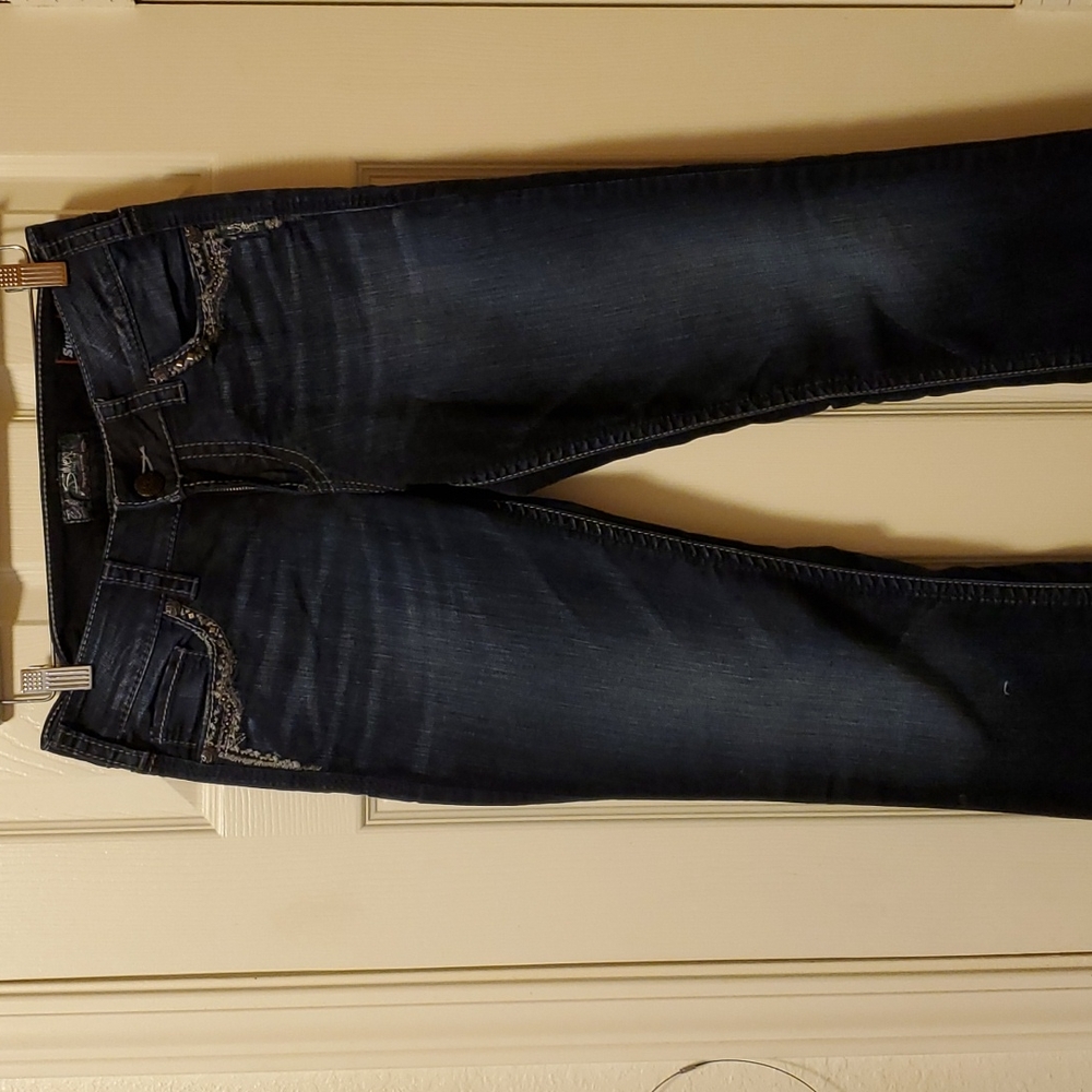 Silver Suki Jeans